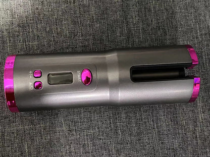 "Wireless Automatic Curler" Portable USB Charging device.. *only grey and pink available*